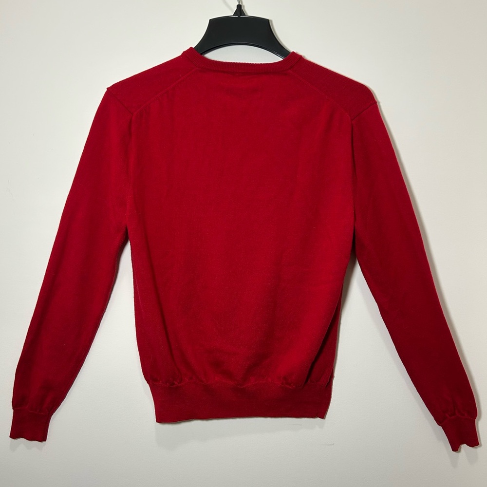Vintage Polo Ralph Lauren Red Wool Sweater - Picture 3 of 3